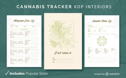 Cannabis Tracking Log Template KDP Interior Design