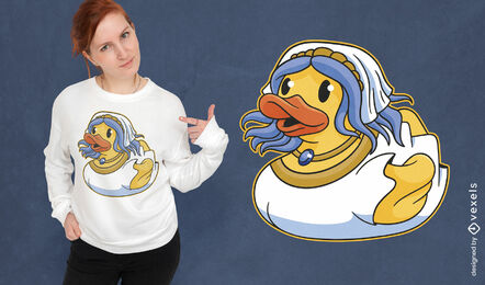 Brautgummi-Enten-T-Shirt-Design