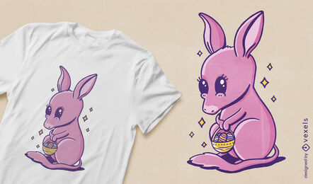 Design de camiseta de animal australiano bilby bonito