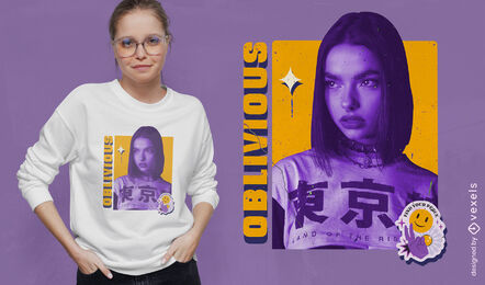Design de camiseta de menina alheia