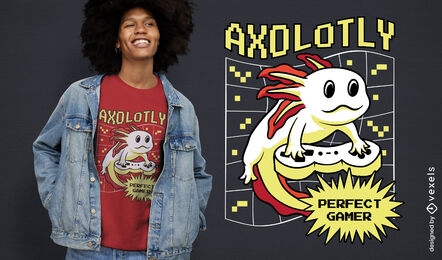 Diseño de camiseta de jugador Axolotl