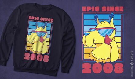 Lama mit Sonnenbrille Geburtstag T-Shirt-Design