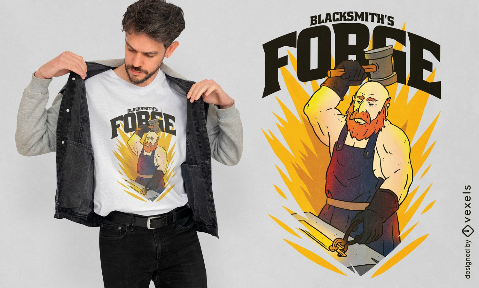 Blacksmith man quote t-shirt design