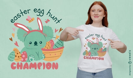 Easter koala cute animal t-shirt design