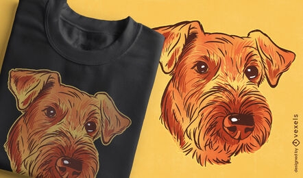 Airedale Terrier dog t-shirt design