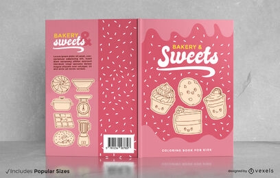 Bakery and sweets book cover design