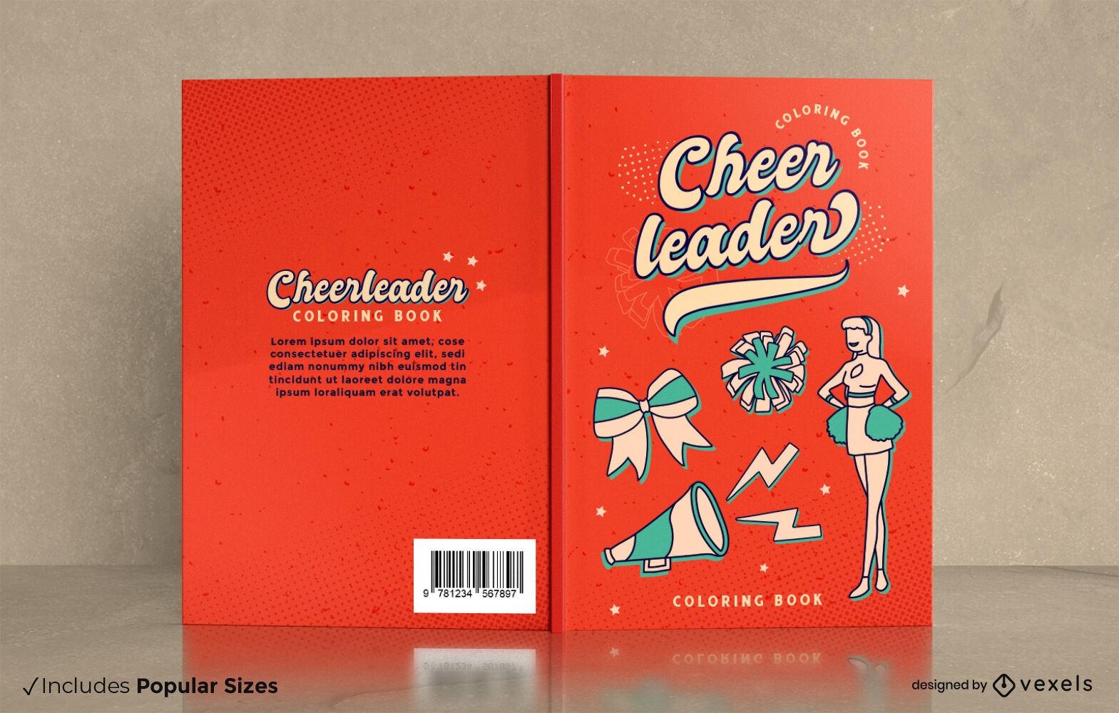 Cheerleader book cover design