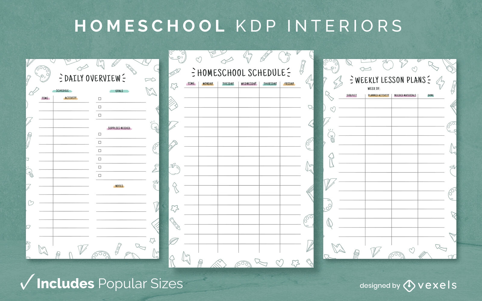 Homeschooling kdp páginas de diseño de interiores
