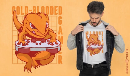 Cold blooded gamer t-shirt design