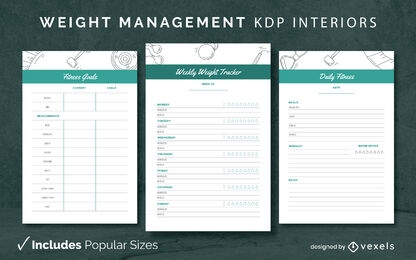 Weight management kdp interior pages design