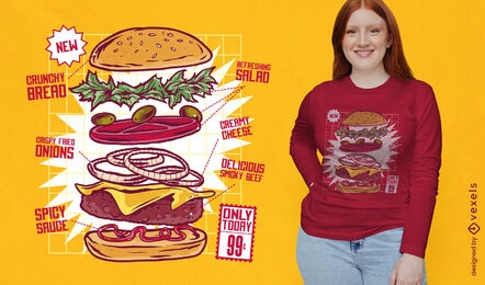 Burger scheme t-shirt design