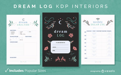 Dream Tracker-Vorlage KDP Interior Design