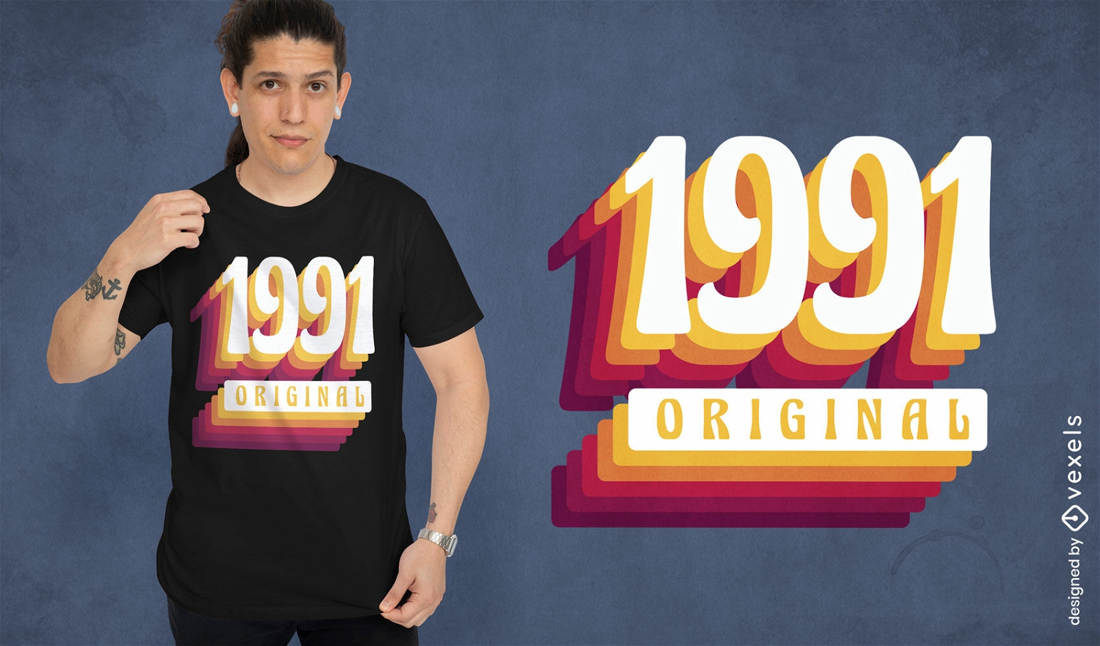 design de camiseta original de 1991