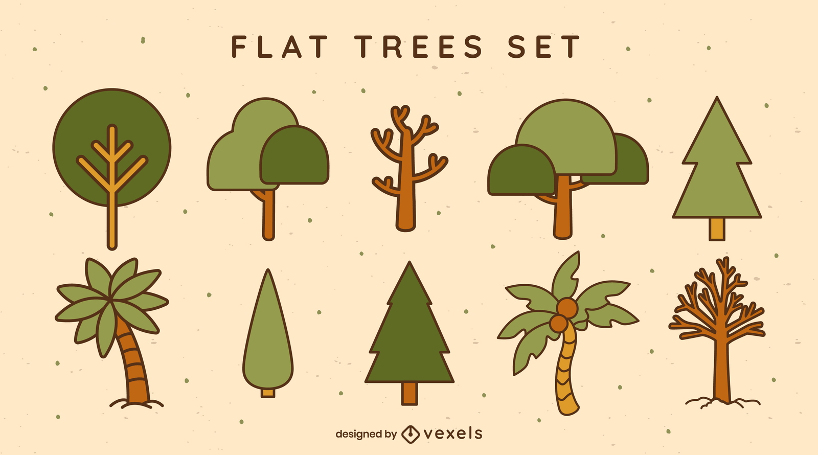 types-of-trees-set-design-vector-download