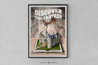 Fantasy book poster design