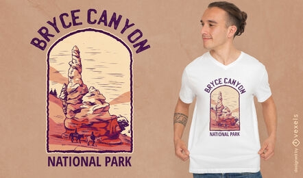 Desert national park t-shirt design