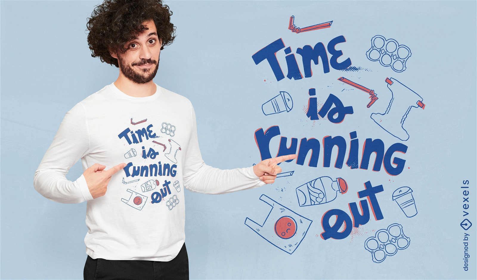Ecology time is running out quote t-shirt design