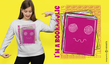 Ich bin bookaholic T-Shirt-Design