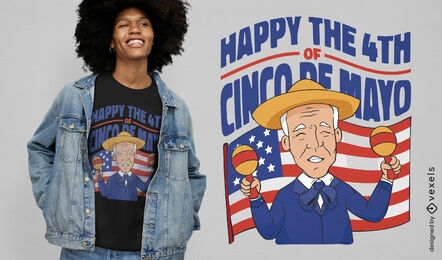 Diseño de camiseta Joe Biden Cinco de Mayo