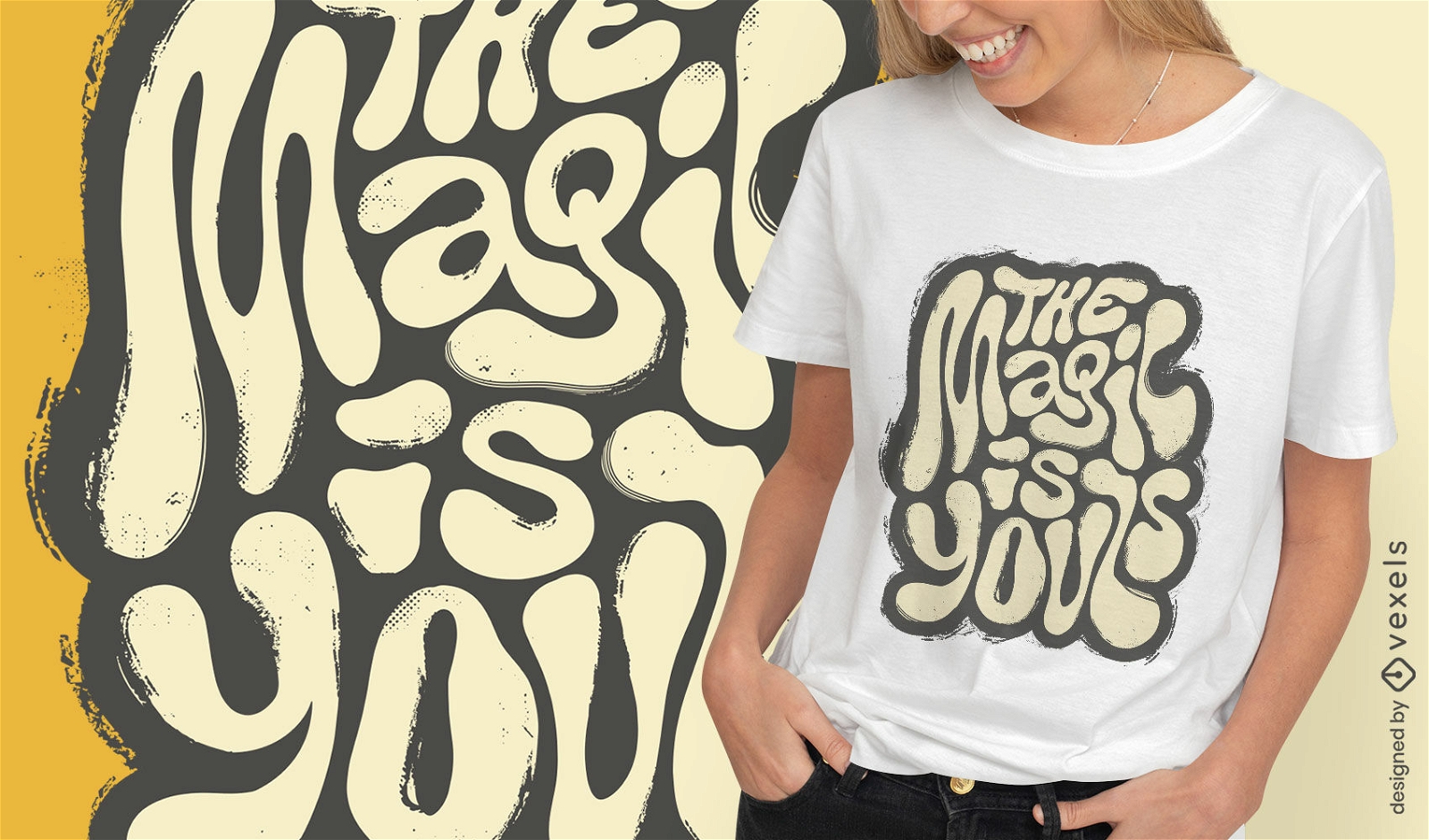 Magic is your love lettering t-shirt design