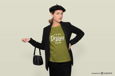 Edle Frauen-T-Shirt-Attrappe