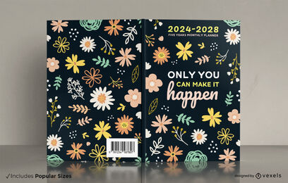 Descarga Vector De Diseño De Portada De Libro De Flores Y Plantas. Descarga Vector De Diseño De Portada De Libro De Flores Y Plantas.
