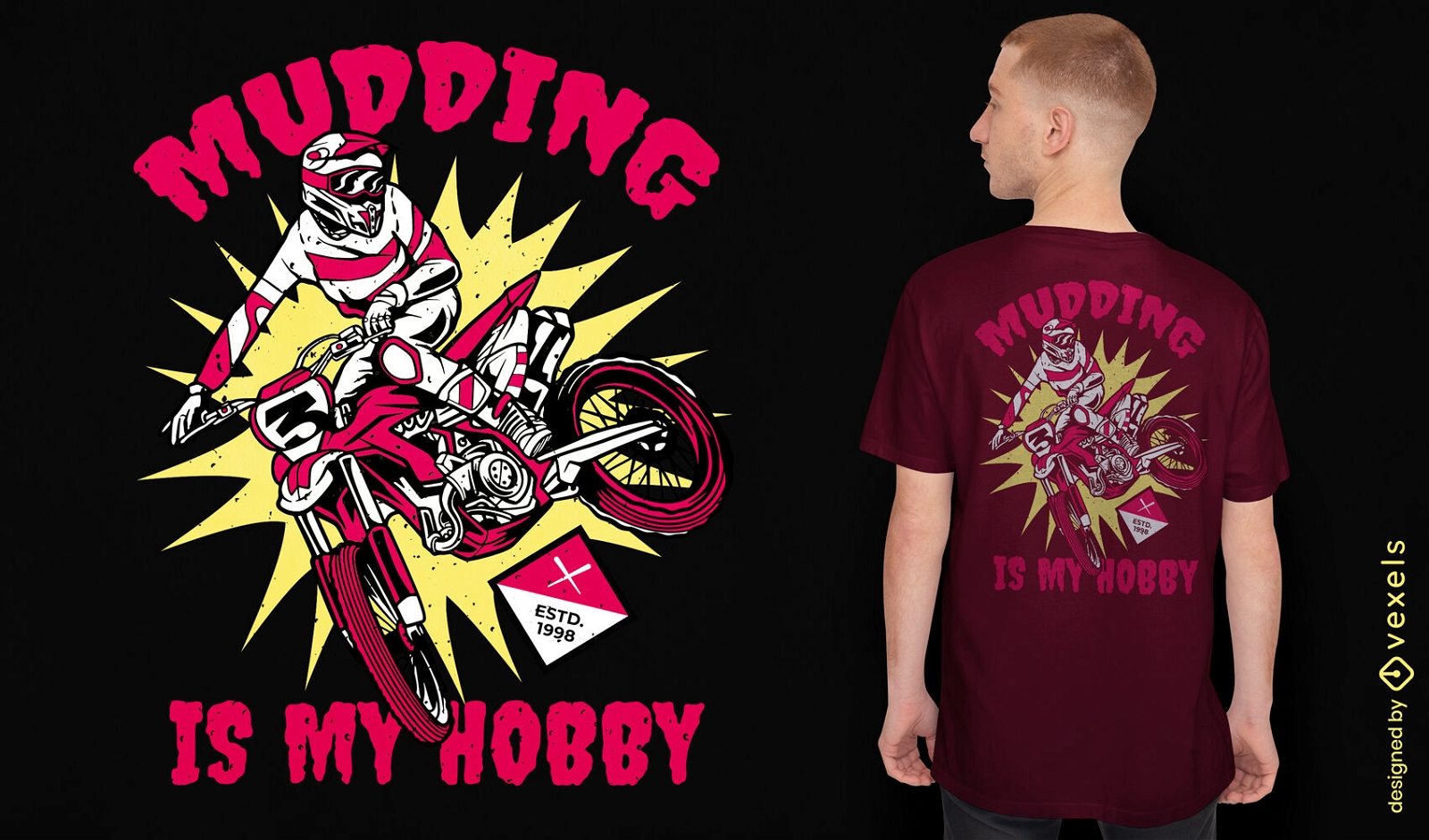 Design de camiseta com cita??o de motocross Whip