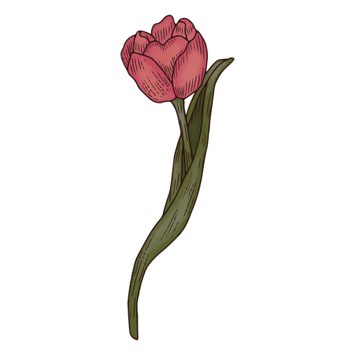 ícone de flor de natureza tulipa Desenho PNG