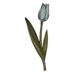 Icono de flor tulipán Diseño PNG Transparent PNG