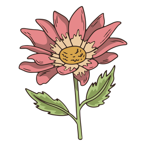 ícone de pétalas de flores vintage Desenho PNG