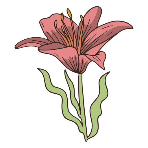 Icono de naturaleza flor vintage Diseño PNG