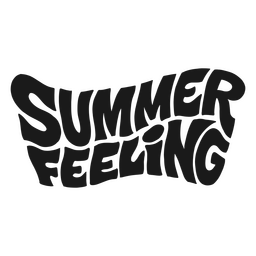 Summer feeling quote lettering