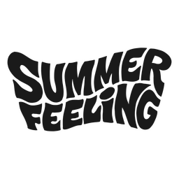 Zitat-Schriftzug für Sommergefühle PNG-Design