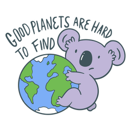 Earth day good planets are hard to find quote badge Transparent PNG