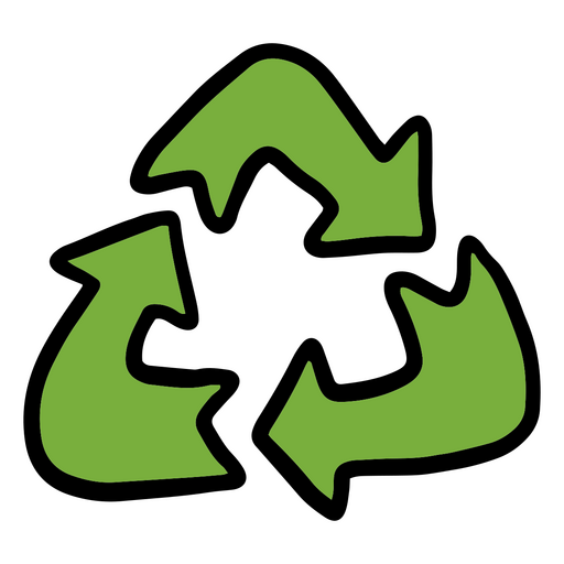 ciclo de reciclaje Diseño PNG