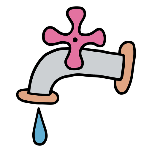 Open water tap PNG Design