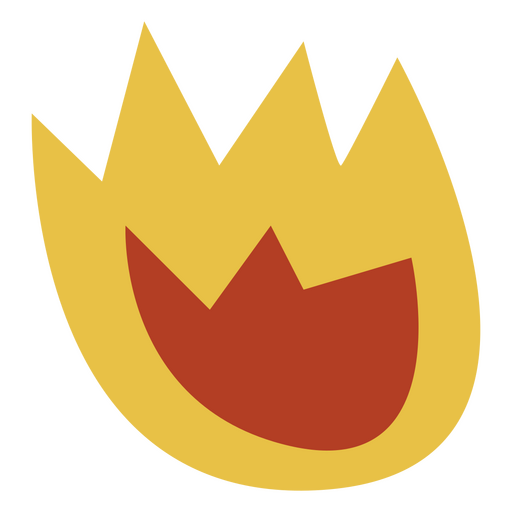 Pequeña llama de fuego Diseño PNG