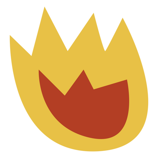 Small fire flame PNG Design