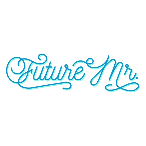 Letras de néon do futuro senhor Desenho PNG