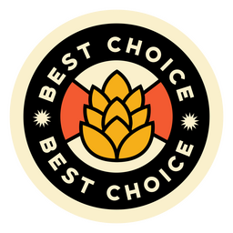 Best choice beer alcohol quote badge
