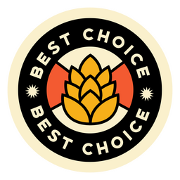Insignia de cita de alcohol de cerveza de mejor elección Diseño PNG
