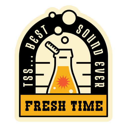 Best sound beer quote badge PNG Design