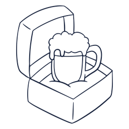 Strichsymbol für die Bierringbox PNG-Design