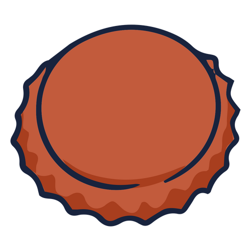 Icono de tapa de botella de cerveza Diseño PNG