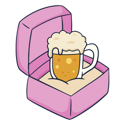 Icono de caja de anillo de cerveza Diseño PNG Transparent PNG
