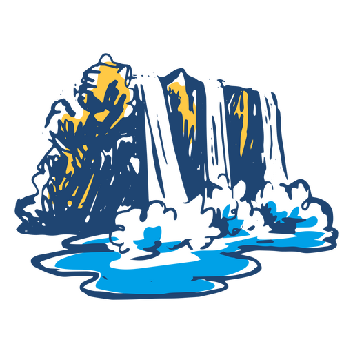 ícone de cachoeira argentina Desenho PNG