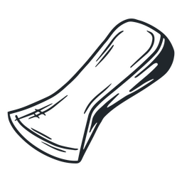 Black and white blacksmith tool PNG Design