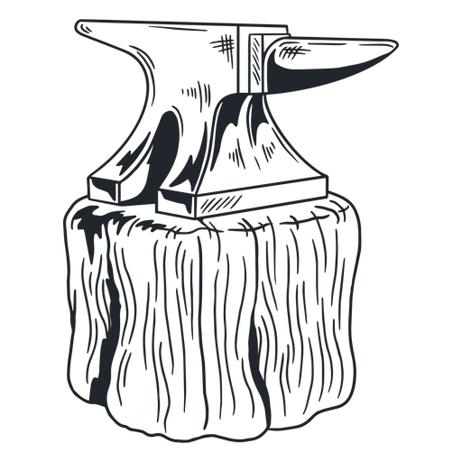 Anvil for blacksmith work PNG Design