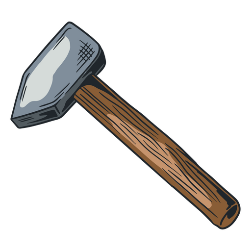 Ilustración de martillo de herrero Diseño PNG