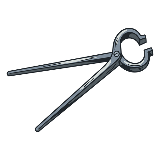 Blacksmith's tongs illustration PNG Design